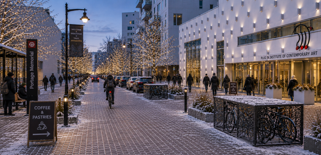 Art Gallery Campus — Winter Transformation: After